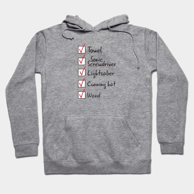 Fandom Checklist Hoodie by Catlore